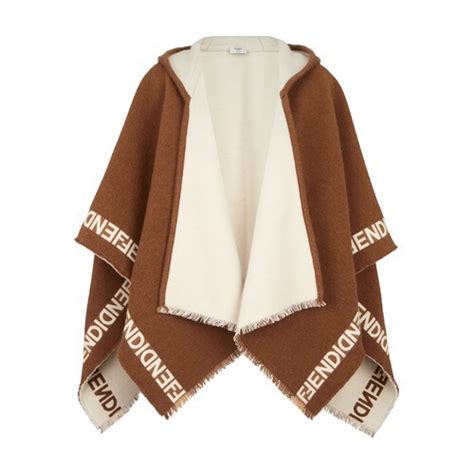 fendi beanie and scarf|fendi poncho women's.